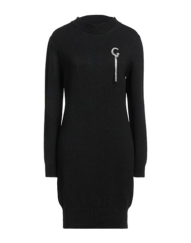 GAëLLE Paris Sheath dress Black 40% Viscose, 28% Polyamide, 22% Merino Wool, 6% Metallic fiber, 4% Cashmere