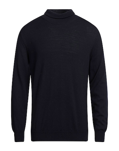 MACCHIA J Polo neck Midnight blue 100% Virgin Wool
