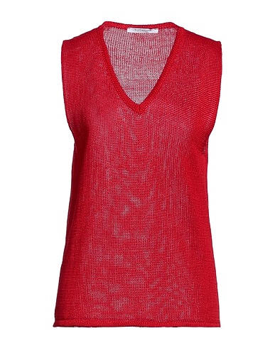 BELLWOOD Sleeveless sweater Red 100% Linen