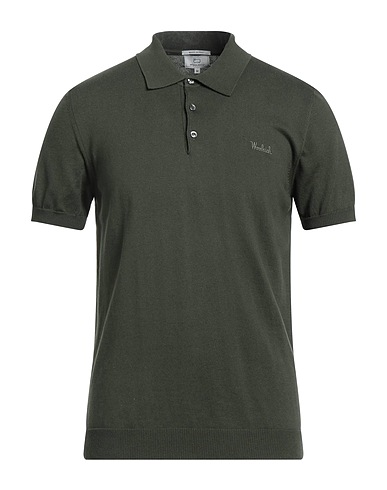 WOOLRICH Jumper Military green 100% Cotton