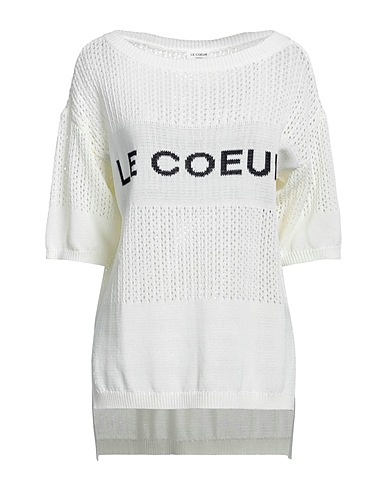 LE COEUR TWINSET プルオーバー ホワイト コットン 70% / ナイロン 30%