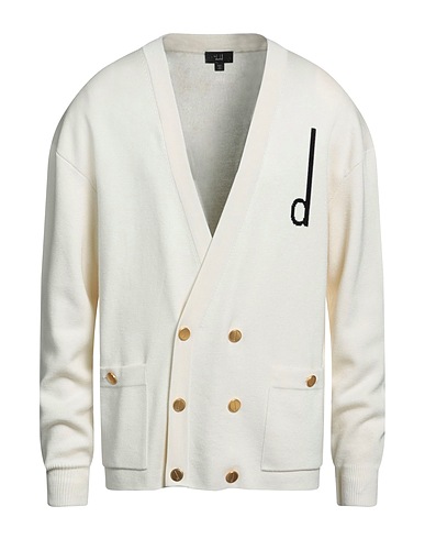 DUNHILL Cardigan Ivory 70% Wool, 30% Mulberry silk
