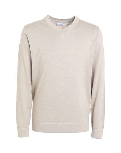 SELECTED HOMME Pullover Khaki 50% Coolmax®, 50% Merinowolle