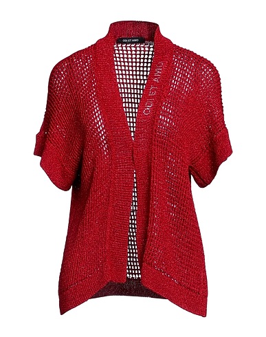 ODI ET AMO Cardigan Red 78% Viscose, 11% Metallic Polyester, 11% Polyamide
