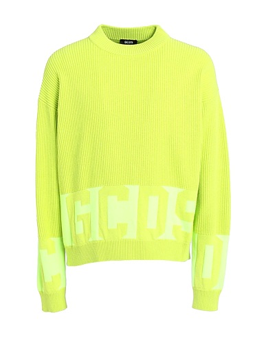 GCDS Jumper Lime green 50% Cotton, 50% Acrylic