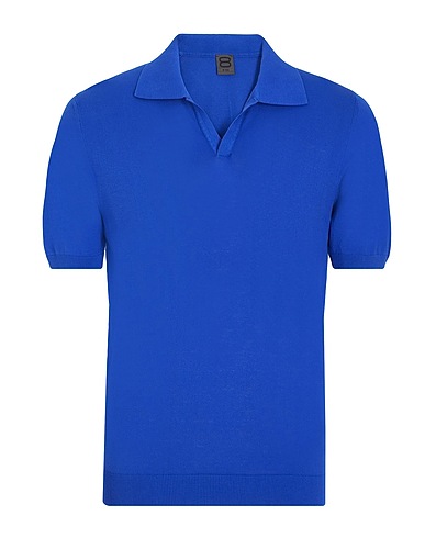 8 by YOOX Sweater ORGANIC COTTON BASIC CREW-NECK
 Bright blue 100% Organic cotton