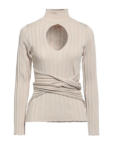 THE LINE BY K Rollkragenpullover Beige 60% Nylon, 40% Viskose