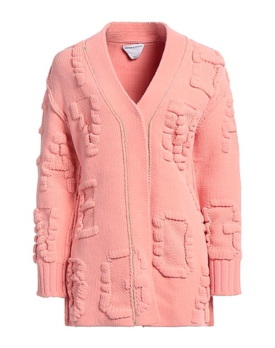 BOTTEGA VENETA Cardigan Salmon pink 99% Polyamide, 1% Elastane