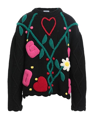 GCDS Jumper Black 49% Acrylic, 30% Wool, 16% Virgin Wool, 3% Viscose, 2% Other Fibres