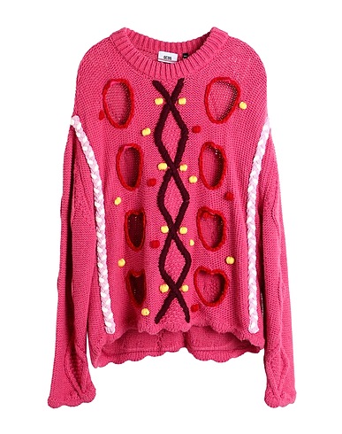 GCDS Jumper Magenta 63% Acrylic, 26% Virgin Wool, 8% Viscose, 3% Wool