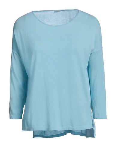 MALO Pullover Celeste 100% Cotone