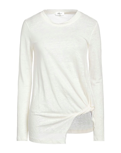 REPLAY Pullover Elfenbein 95% Leinen, 5% Elastan