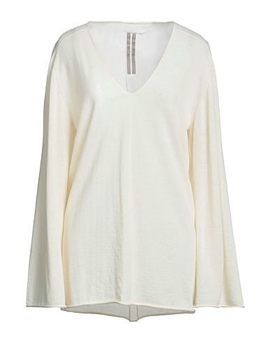 RICK OWENS Jumper Cream 100% Virgin Wool