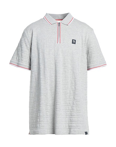 GARCIA Polo shirt Light grey 100% Cotton