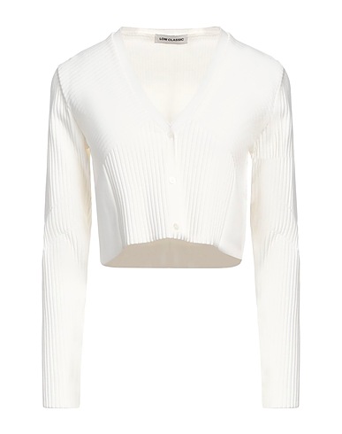 LOW CLASSIC Cardigan Avorio 83% Rayon, 17% Meryl® Elitè