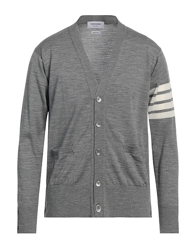 THOM BROWNE Cardigan Light grey 100% Merino Wool