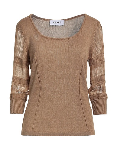 FRASE FRANCESCA SEVERI Jumper Khaki 82% Viscose, 18% Polyester