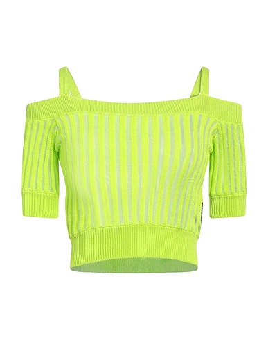 JUST CAVALLI Sweater Lime green 80% Cotton, 14% Polyamide, 6% Polyester