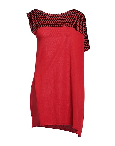 PIERANTONIO GASPARI Sleeveless sweater Red 100% Cotton