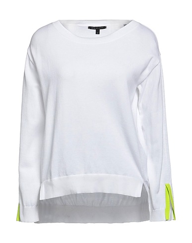 ARMANI EXCHANGE Jumper White 100% Organic cotton, Polyamide, Elastane