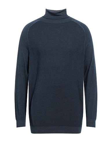 GAUDÌ Polo neck Midnight blue 50% Polyamide, 50% Wool