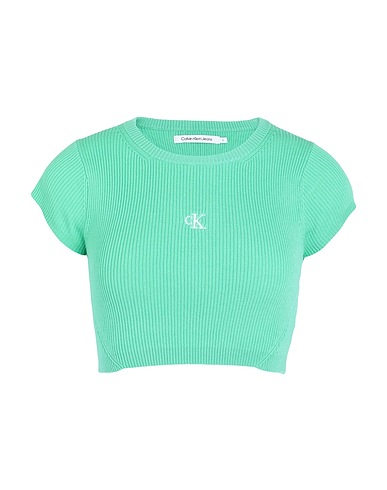 CALVIN KLEIN JEANS Top Verde 72% Lyocell Tencel™, 28% Poliammide