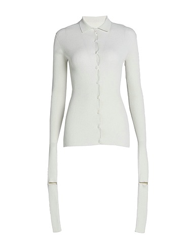 QUIRA Cardigan Off white 82% Cotone, 18% Poliammide