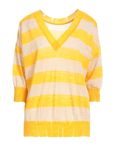 SUOLI Pullover Giallo ocra 55% Lino, 45% Poliestere
