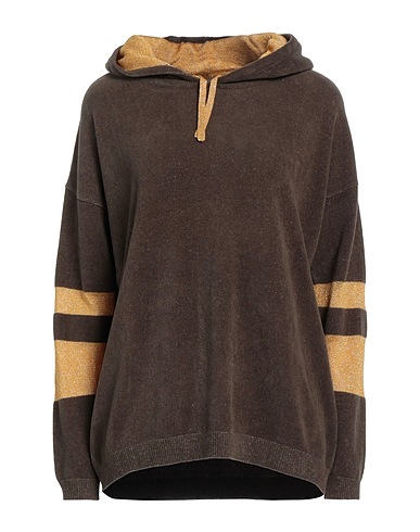 ANTONELLA RIZZA Sweater Khaki 55% Cotton, 45% Viscose, Polyamide, Metallic Polyester