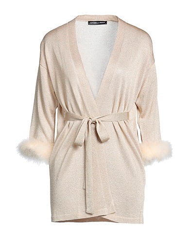 ANTONELLA RIZZA Cardigan Gold 80% Viscose, 20% Polyester, Feather