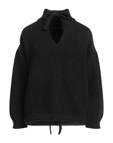 ANTONELLA RIZZA Rollkragenpullover Schwarz 55% Alpakawolle, 23% Wolle, 22% Polyester