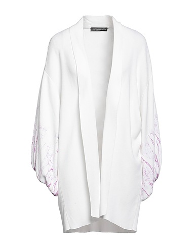 ANTONELLA RIZZA Cardigan Avorio 53% Viscosa, 47% Cotone