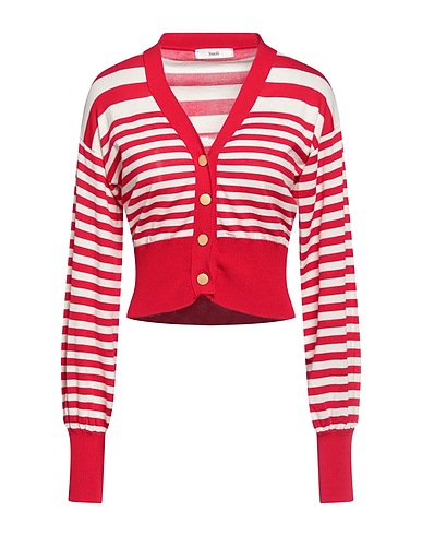SUOLI Strickjacke Rot 100% Baumwolle