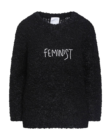 ANTONELLA RIZZA Jumper Black 42% Merino Wool, 36% Mohair wool, 22% Polyamide, Viscose, Polyester