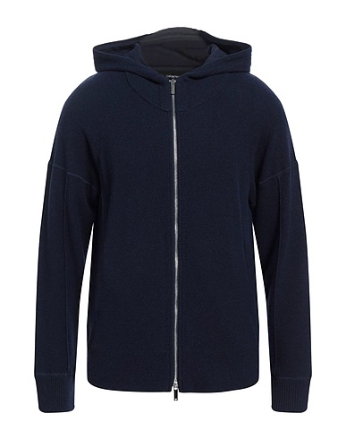 EMPORIO ARMANI Cardigan Midnight blue 71% Wool, 29% Cashmere