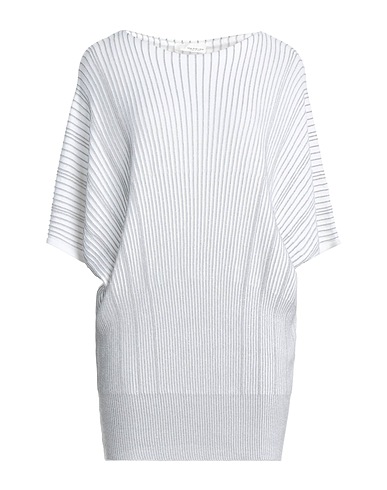SEM PER LEI Pullover Weiß 50% Baumwolle, 50% Polyamid