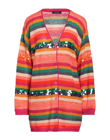 MY TWIN TWINSET Strickjacke Fuchsia 50% Acryl, 22% Polyamid, 18% Wolle, 10% Mohairwolle, Polyester