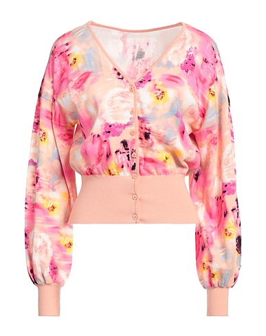 ACTITUDE by TWINSET Cardigan Pink 100% Cotton, Polyamide