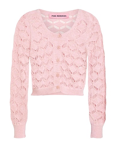 PINK MEMORIES Strickjacke 50% Baumwolle, 50% Acryl, Metallisiertes Polyester, Polyamid