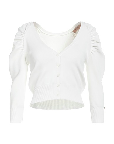 TWINSET Cardigan Bianco 89% Viscosa, 10% Poliammide, 1% Elastan