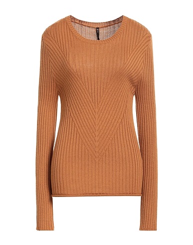 MANILA GRACE Jumper Camel 50% Virgin Wool, 50% Acrylic