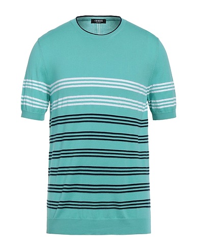+39 MASQ Pullover Turchese 100% Cotone