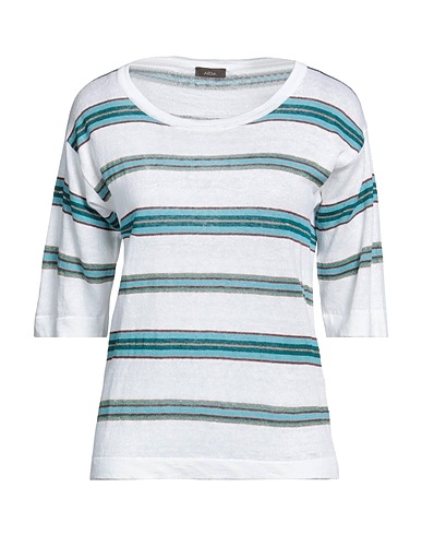 ALTEA Jumper White 95% Linen, 3% Viscose, 1% Polyester, 1% Elastane