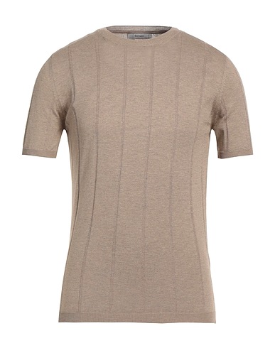 FERRANTE Sweater Beige 55% Silk, 45% Cotton