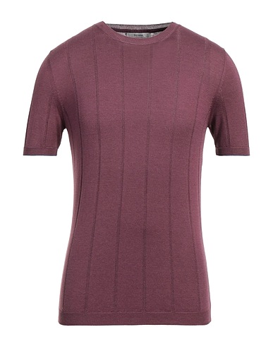 FERRANTE Pullover Bordeaux 55% Seta, 45% Cotone