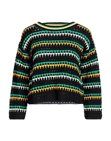 SANDRO プルオーバー ブラック レーヨン 63% / ナイロン 37%