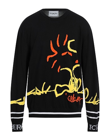ICEBERG Sweater Black 100% Cotton