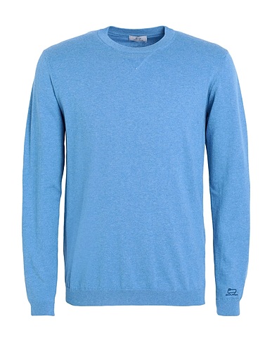 WOOLRICH Jumper LOGO CREWNECK 
 Light blue 100% Cotton