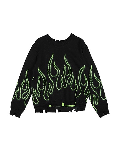 VISION OF SUPER Pullover Schwarz 45% Acryl, 30% Merinowolle, 15% Mohairwolle, 10% Polyamid