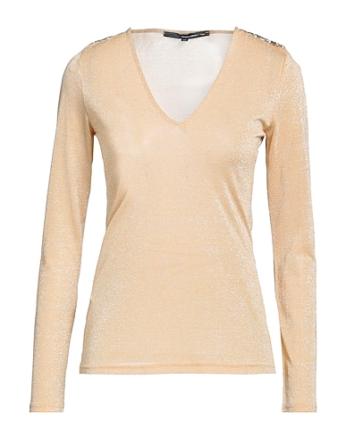 ATOS LOMBARDINI Basic T-shirt Gold 42% Polyamide, 40% Acetate, 18% Polyester